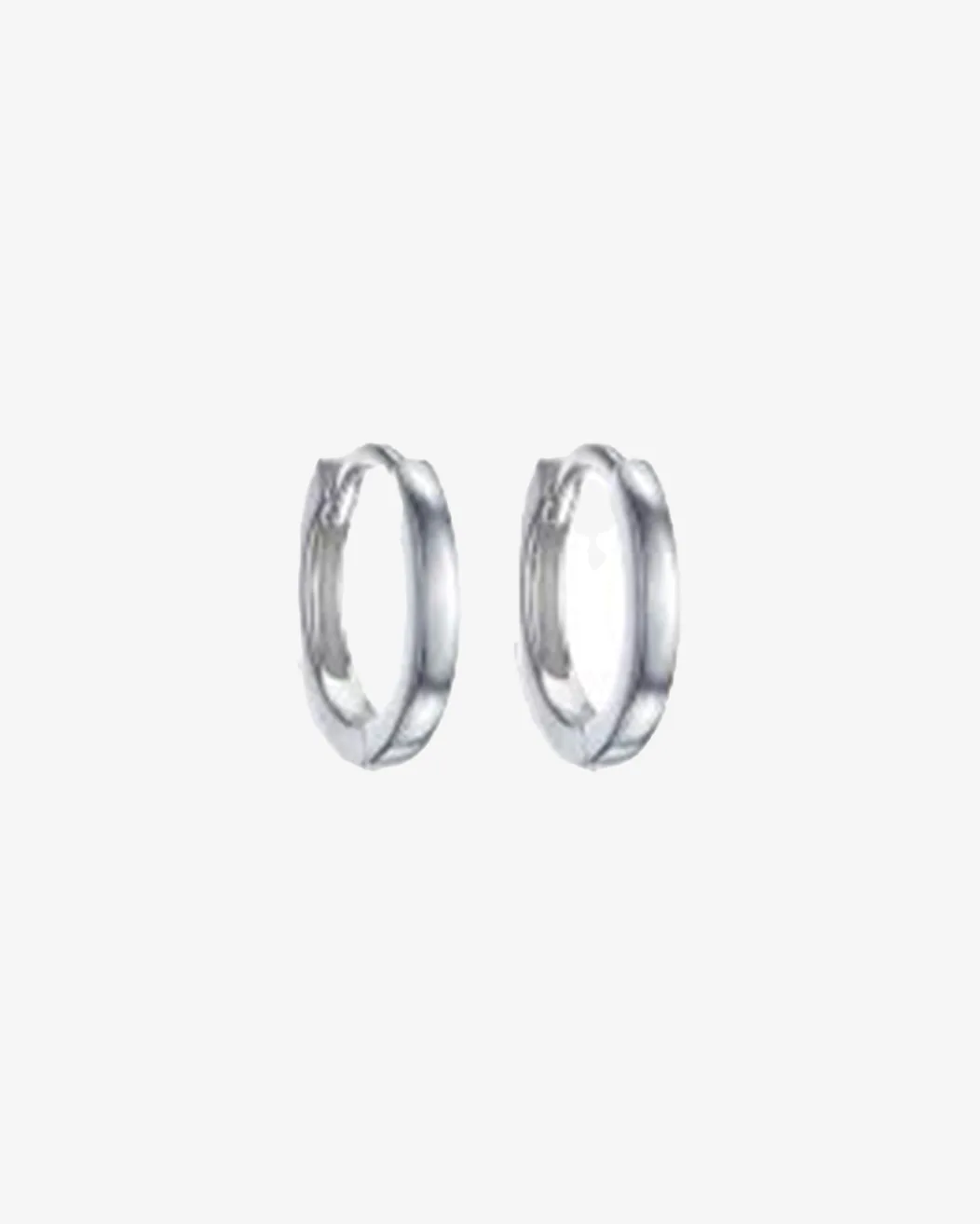 Eternal Hoop Silver Earrings
