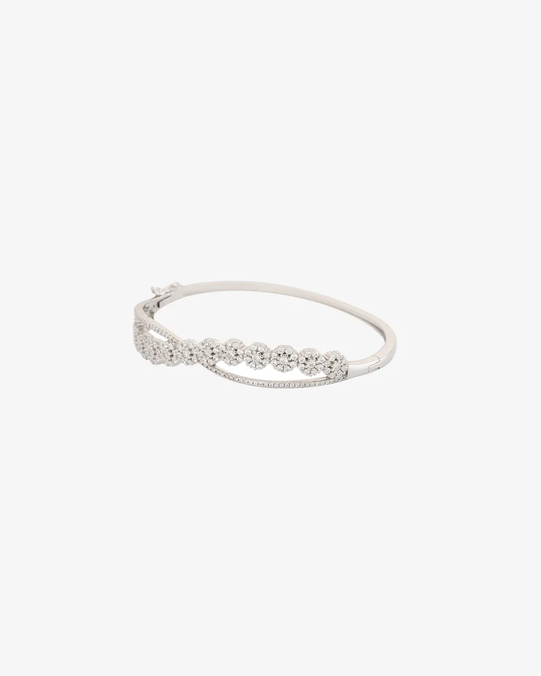Moonlit Charm Silver Bangle