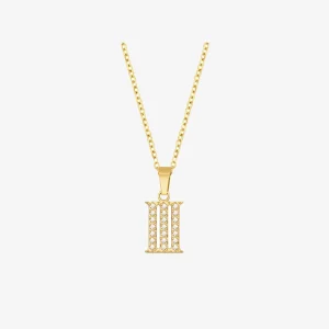 Roman Numerals Memory Necklace