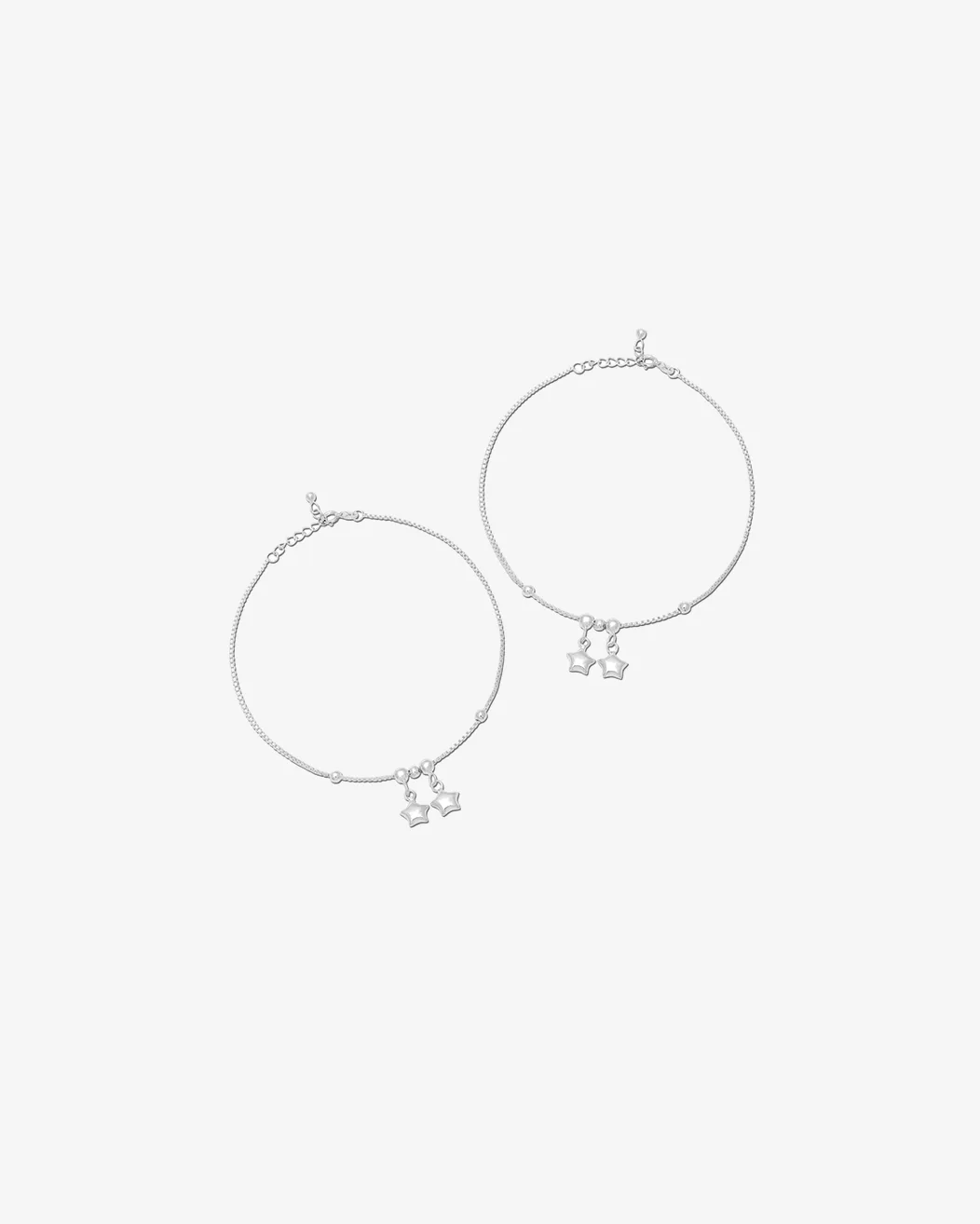 Twilight Charm Silver Anklet